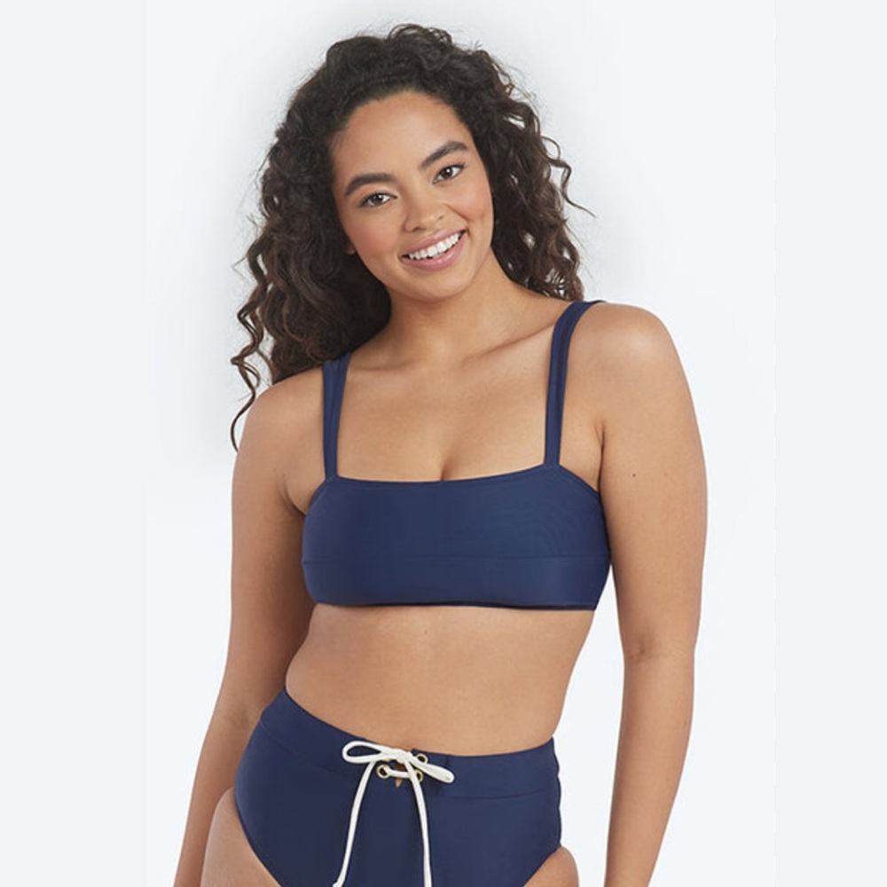 Summersalt The Wide Strap Oasis Bikini Top - Deep‎ Sea